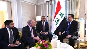 PM, al-Sudani receives A member of relations and Armed Forces Committees in the US Senate, Senator Tim Kaine