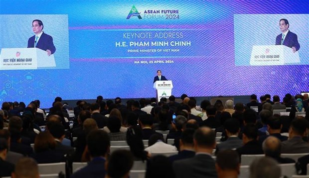 Prime Minister Pham Minh Chinh at the ASEAN Future Forum 2024 (Photo:VNA)