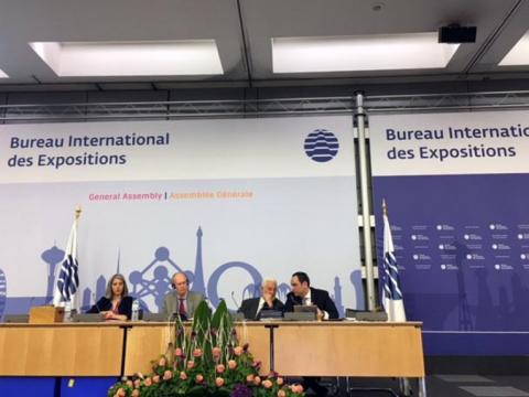 Azerbaijani delegation led by Prime Minister Novruz Mammadov attends 163rd session of Bureau International des Expositions General Assembly in Paris