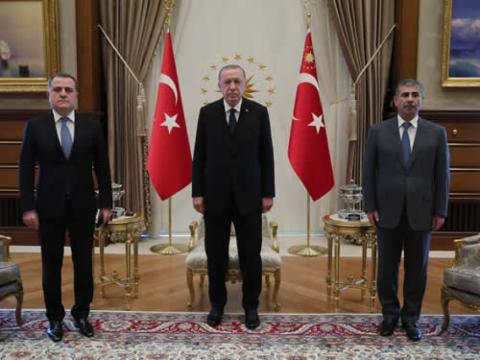 Turkish President receives Azerbaijani ministers of foreign affairs and defense