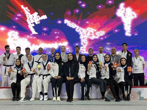 Iranian women Taekwondokas crown Champs. at Asia
