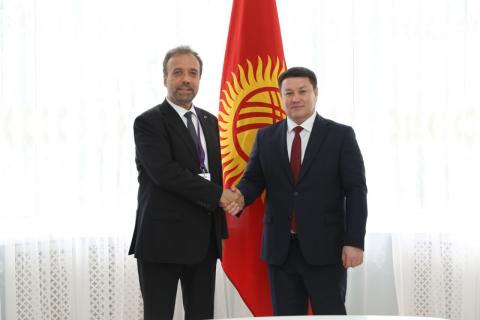Talant Mamytov receives TurkPA Secretary General Mehmet Sureyya Era