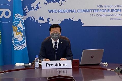 Kazakh health minister elected as Chair of WHO Regional Office for Europe’s 70th session