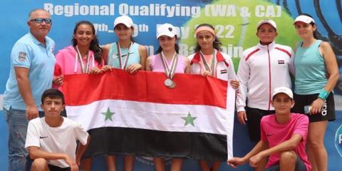 Syria’s tennis team ranks first in West Asian Championship