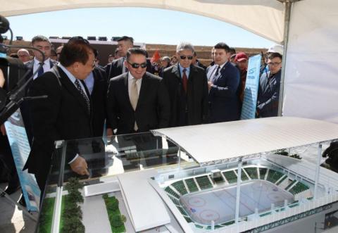 Foundation-laying ceremony of Winter Sports Palace held