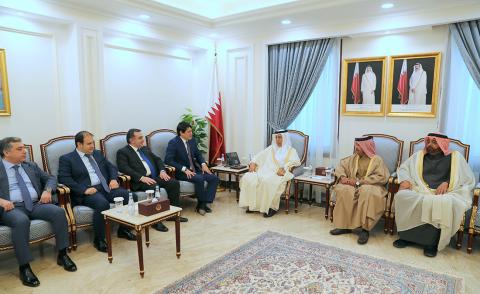 Speaker of Shura Council Meets Chairman of State Committee on Affairs with Diaspora of Azerbaijan
