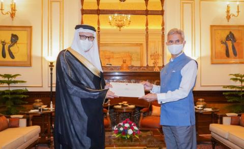 HRH the Crown Prince and Prime Minister sends letter to the Prime Minister of the Republic of India