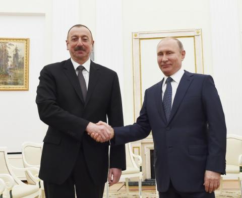 President Ilham Aliyev met with Russian President Vladimir Putin in Moscow