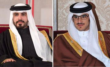 HH Shaikh Isa bin Salman and HH Shaikh Mohammed bin Salman receive Shaikh Fahad Nasser Subah Al Ahmed Al Sabah