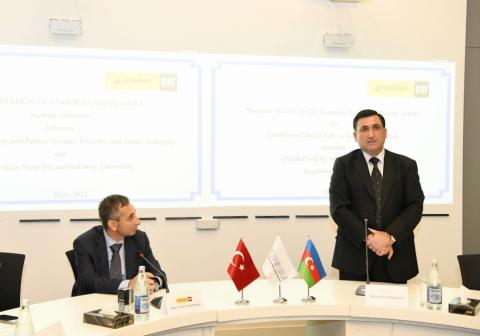 Azerbaijan State Oil and Industry University, Turkish Company sign memorandum on cooperation