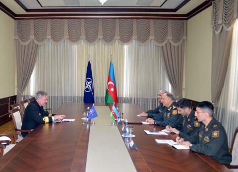 Chief of General Staff of Azerbaijan Army meets with Deputy Chief of Staff at Partnership Directorate at NATO's Supreme Headquarters Allied Powers Europe