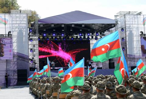 Concert called “Long live native Azerbaijan” organized for military servicemen in Kalbajar