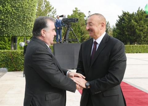 Official welcome ceremony was held for President of Tajikistan Emomali Rahmon