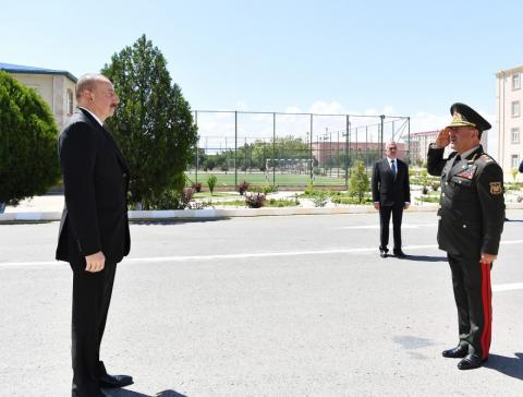 President Ilham Aliyev viewed Combined Army Unit’s training and educational center and inaugurated newly built military hospital