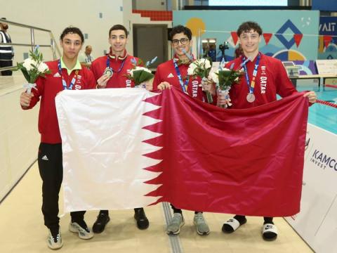 Qatar Swimming Team Wins 5 Medals at GCC Games