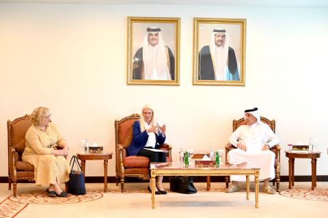 Qatar's Minister of State for Foreign Affairs Meets Minister of State for Asia and the Middle East at the United Kingdoms Foreign, Commonwealth and Development Office 