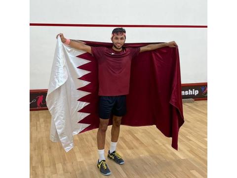 Qatar's Al Tamimi Wins Gold Medal of West Asia Men's Squash Championships