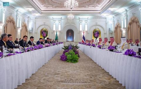 Saudi Arabia's HRH Crown Prince, Thai Prime Minister Hold Official Talks Session and Witness the Exchange of MoUs