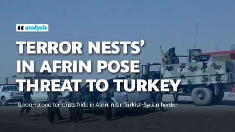 'Terror nests' in Afrin pose threat to Turkey