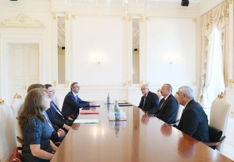 President Ilham Aliyev received delegation led by Total CEO
