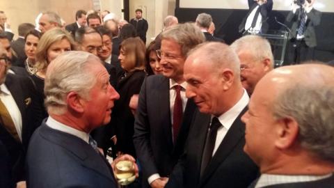 Charles, Prince of Wales meets with group of media executives, including AZERTAC, in London