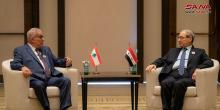 Mikdad meets his Lebanese counterpart on sidelines of Arab foreign ministers preparatory meeting in Bahrain