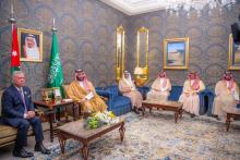 HRH the Crown Prince Meets with King of Jordan on Sidelines of Arab Summit in Bahrain