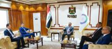 Minister of Planning Muhammad Ali Tamim meets with the Azerbaijani ambassador in Baghdad