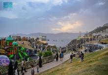 Al-Baha Charms Visitors with Rainy Skies and Vibrant Summer Parks