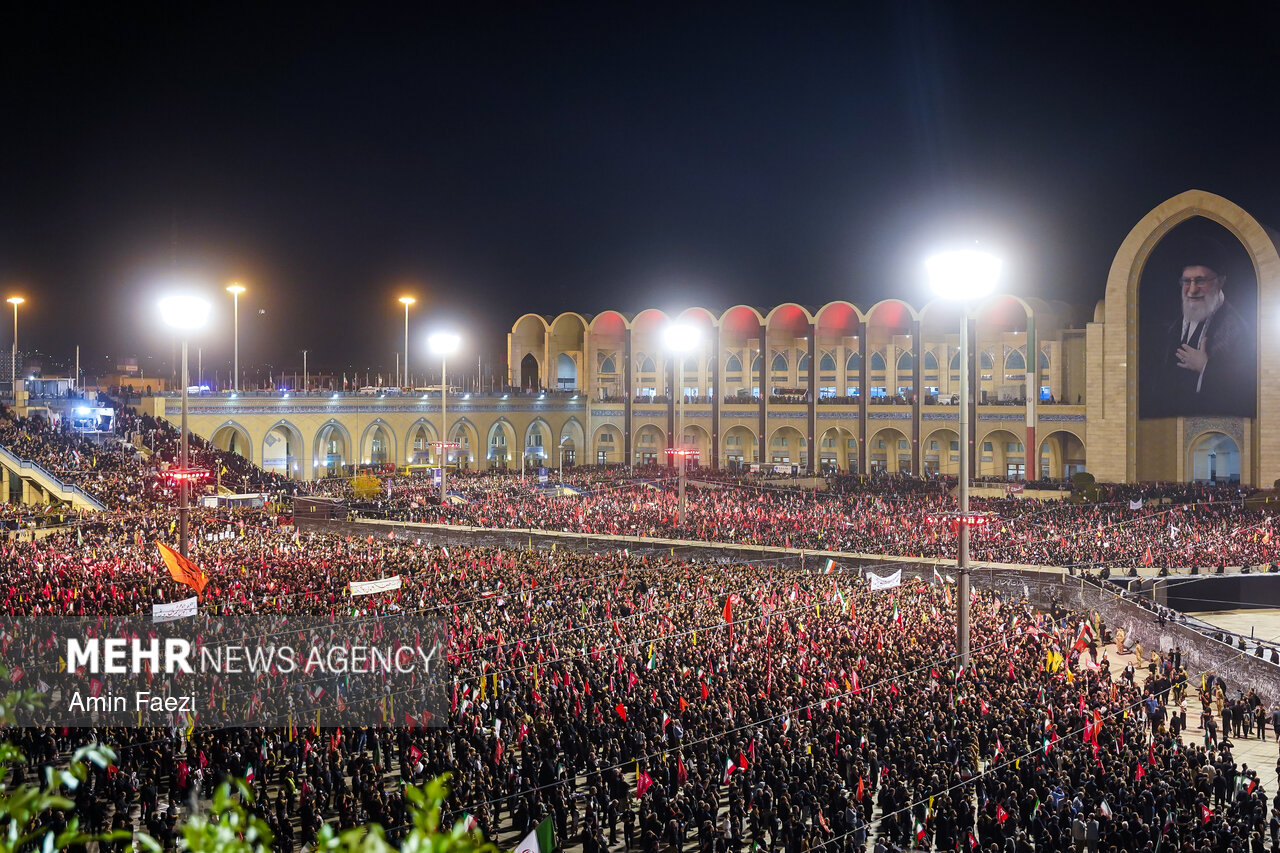 Farewell to the Martyred Leader of the Islamic Revolution at Tehran Mosalla