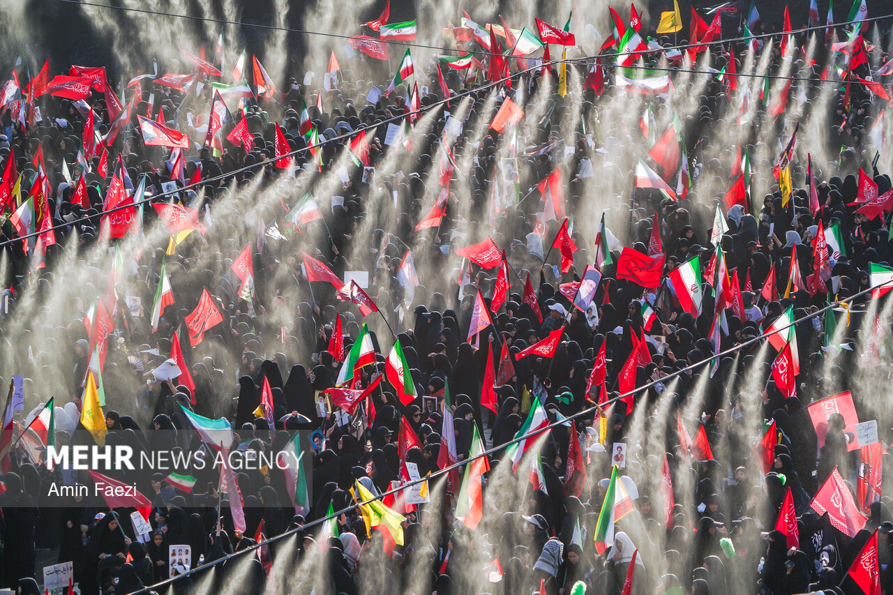 Banner of Vengeance for the Martyred Leader at the Farewell Ceremony