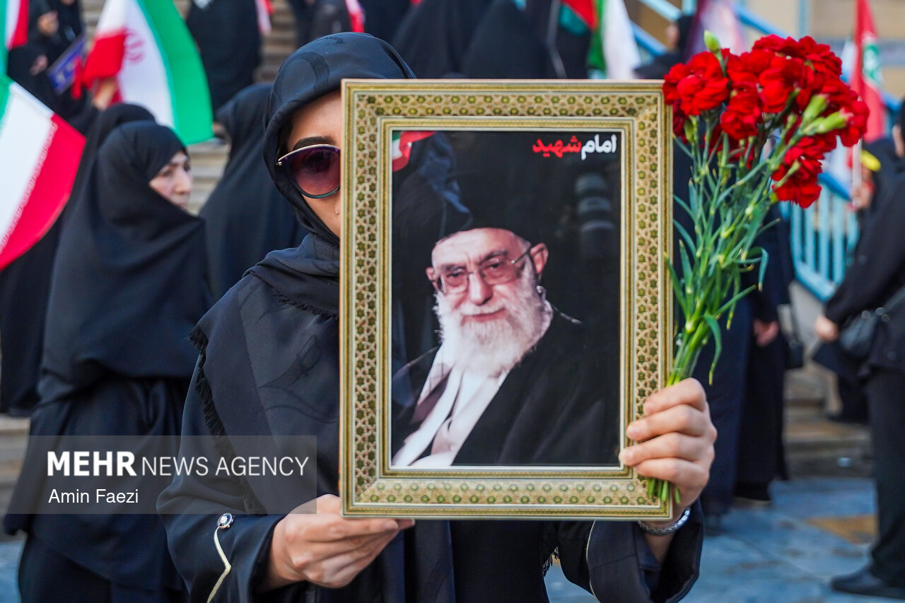 Farewell to the Martyred Leader of the Islamic Revolution at Tehran Mosalla