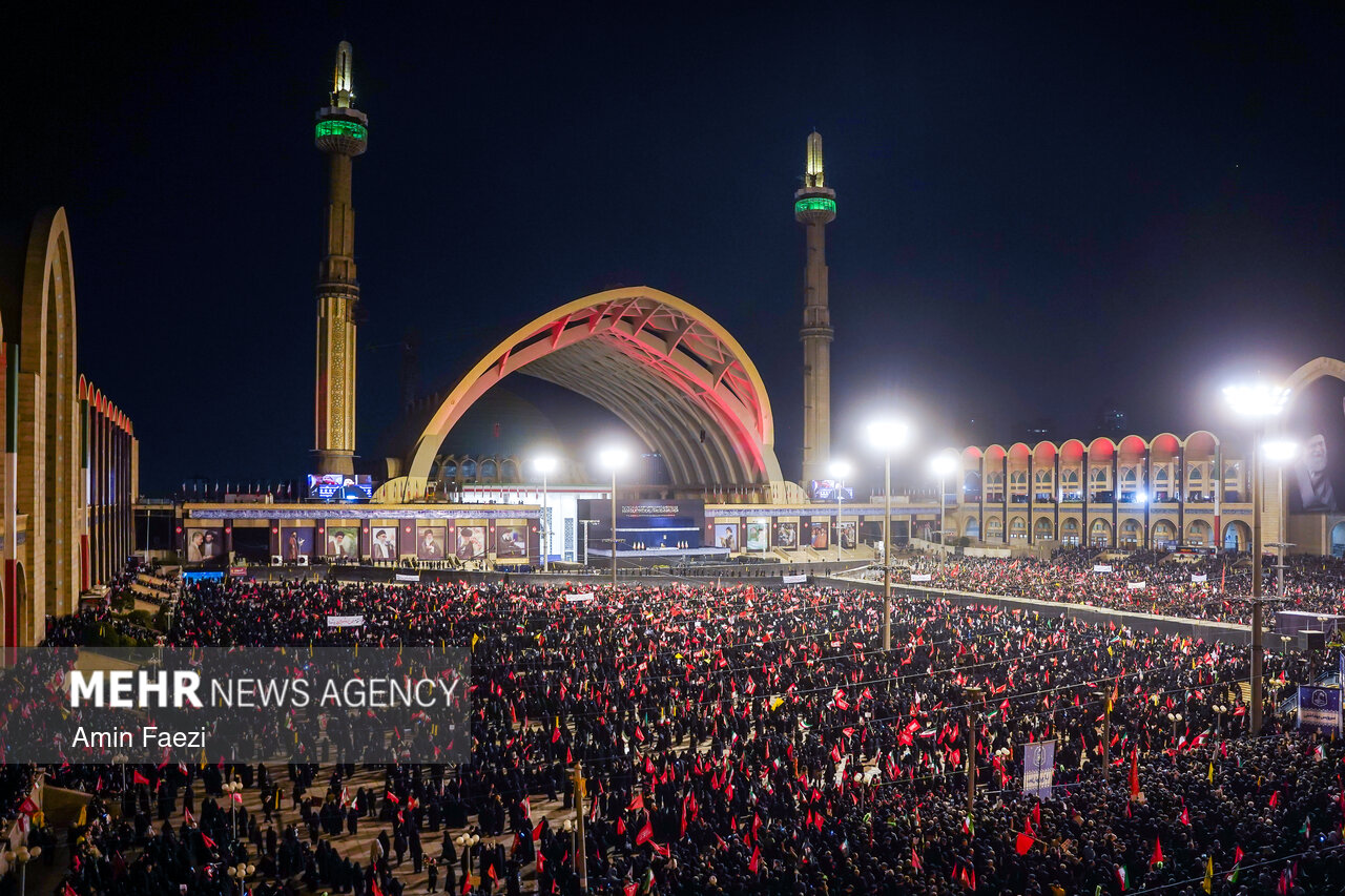 Banner of Vengeance for the Martyred Leader at the Farewell Ceremony