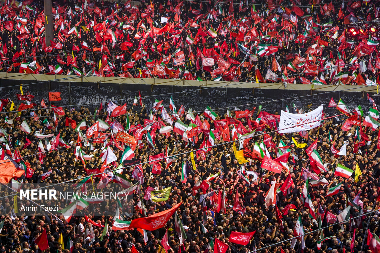 Banner of Vengeance for the Martyred Leader at the Farewell Ceremony