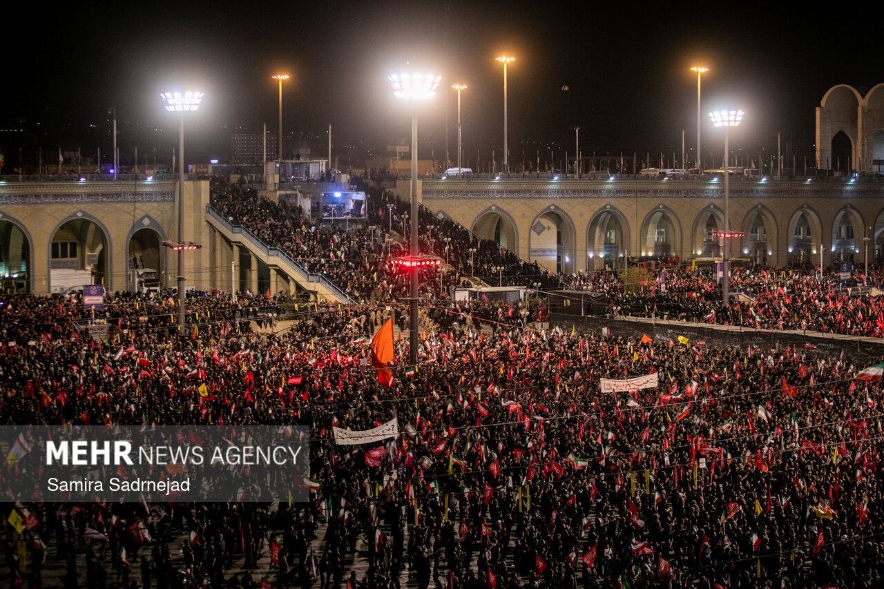 Farewell to the Martyred Leader of the Islamic Revolution at Tehran Mosalla