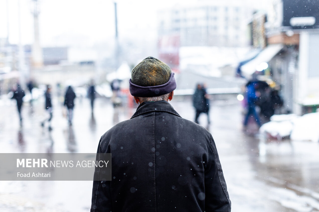 Snowfall in Tehran