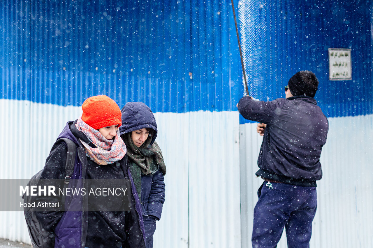 Snowfall in Tehran