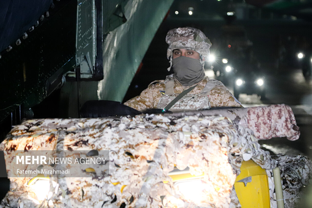 IRGC Special Forces airlifted to war game zone