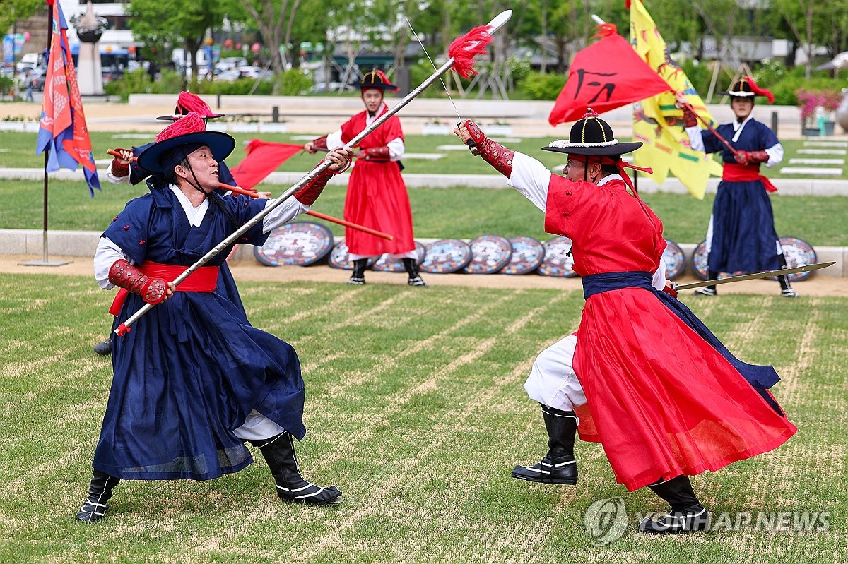 Demonstration of traditional martial arts