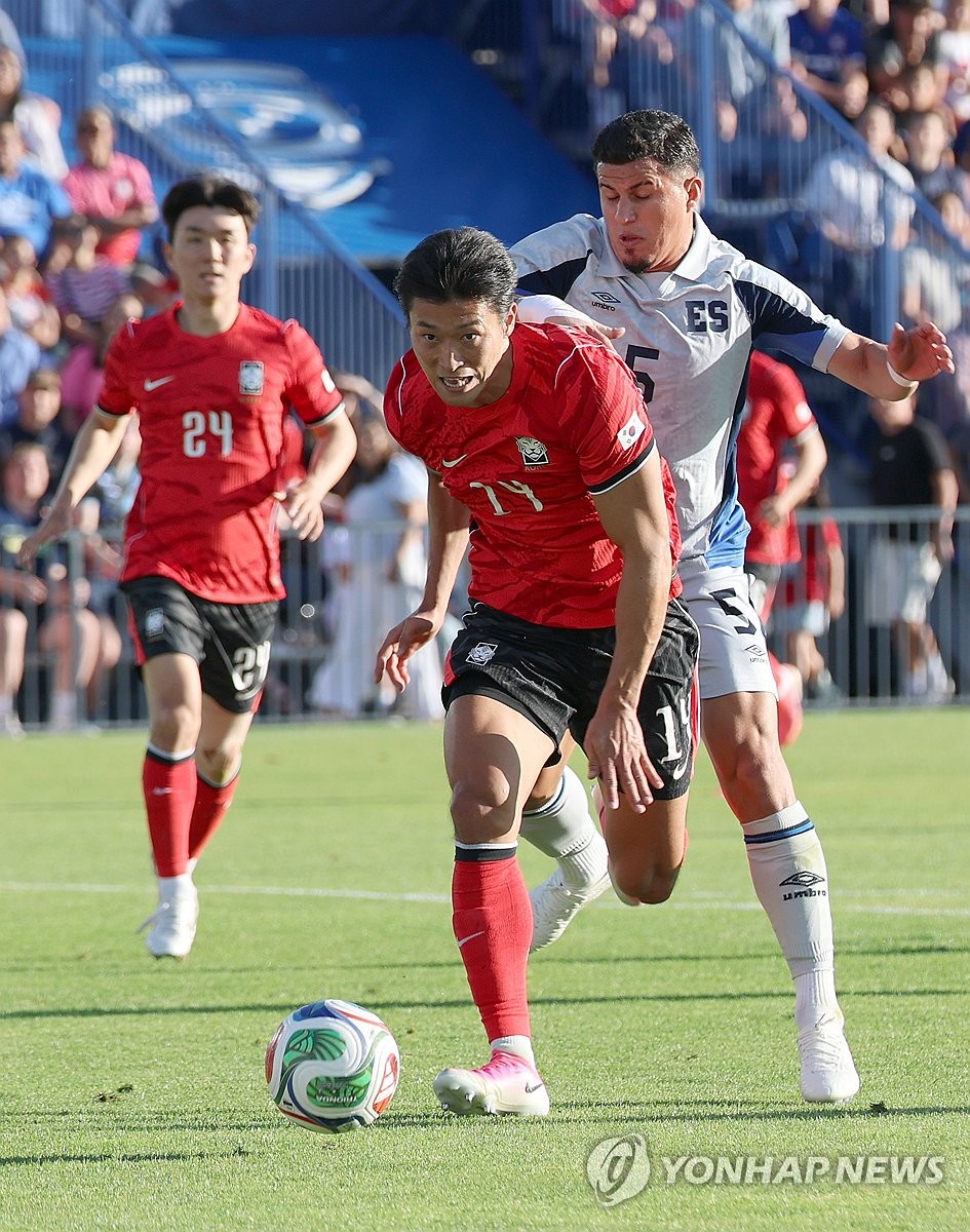 Friendly between S. Korea, El Salvador