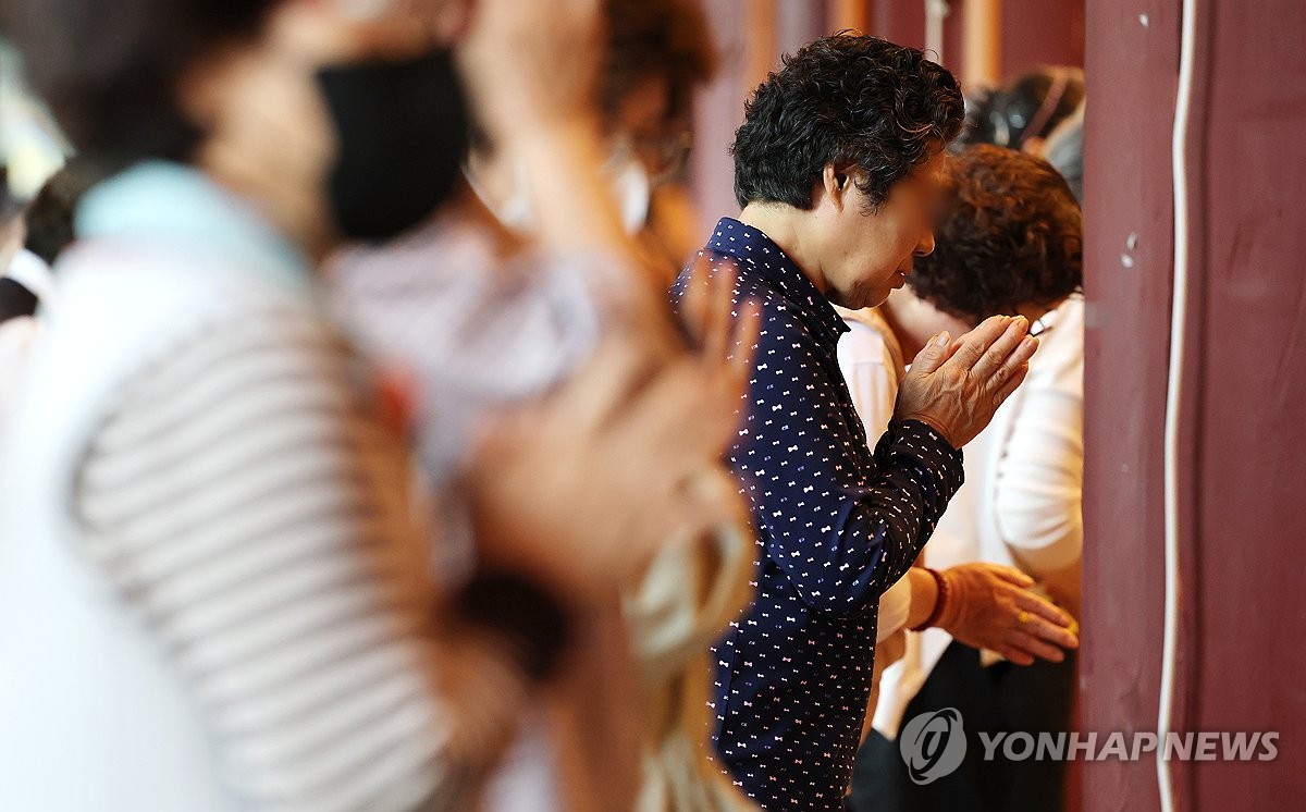 Praying for success in national exam