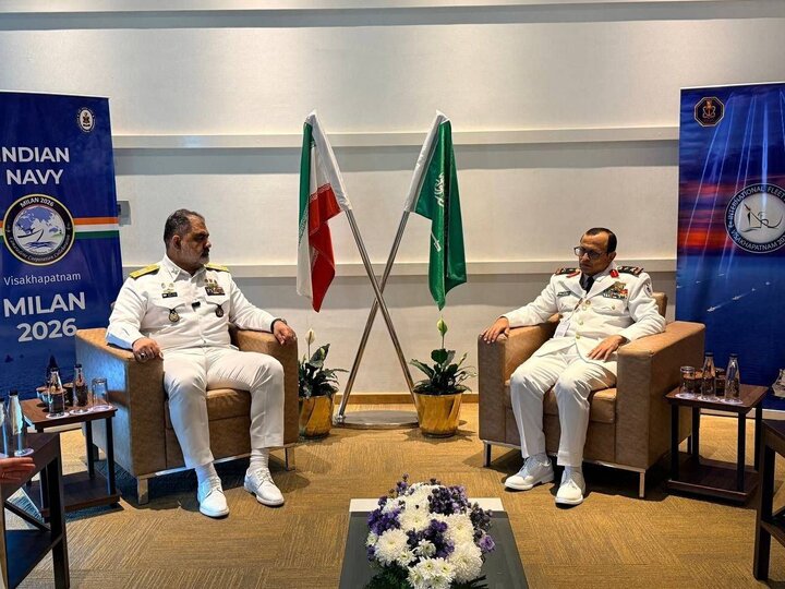 On sidelines of MILAN 2026 drill; Iran Navy chief holds meetings with Russian, Saudi commanders