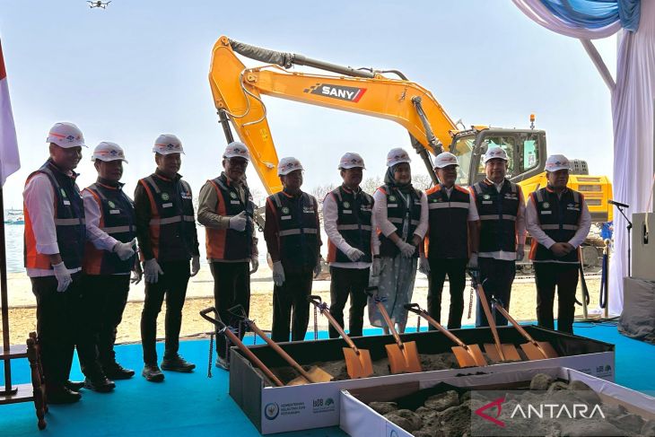 groundbreaking ceremony of Integrated Fishing Port and International Fish Market Phase 1 of Pengambengan Fishing Port in Jembrana, Bali,