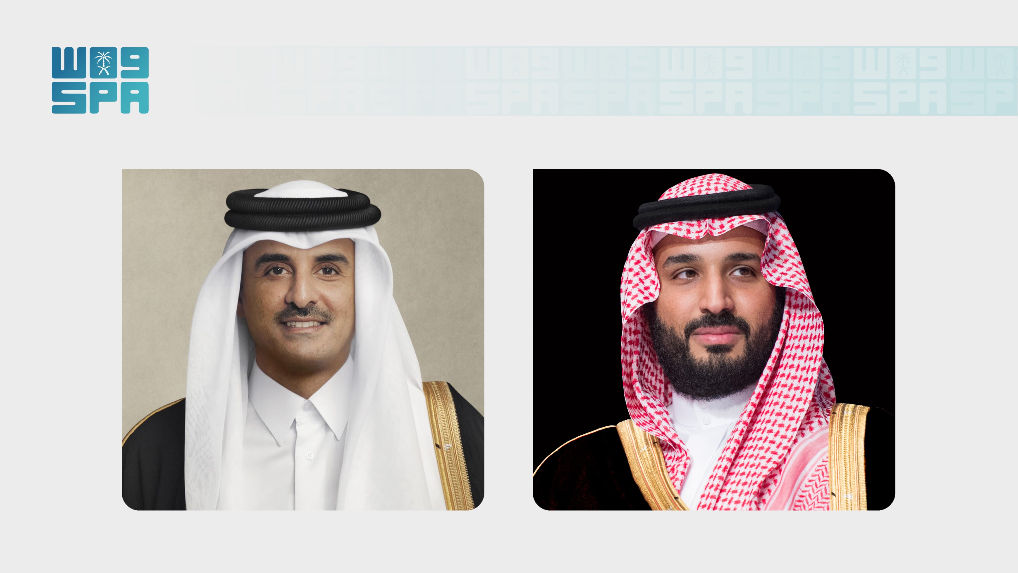 HRH the Crown Prince Discusses Regional Developments with Qatari Amir