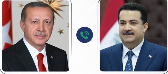 PM, Mohammed Shia al-Sudani (right), Turkish President Recep Tayyip Erdoğan (left)