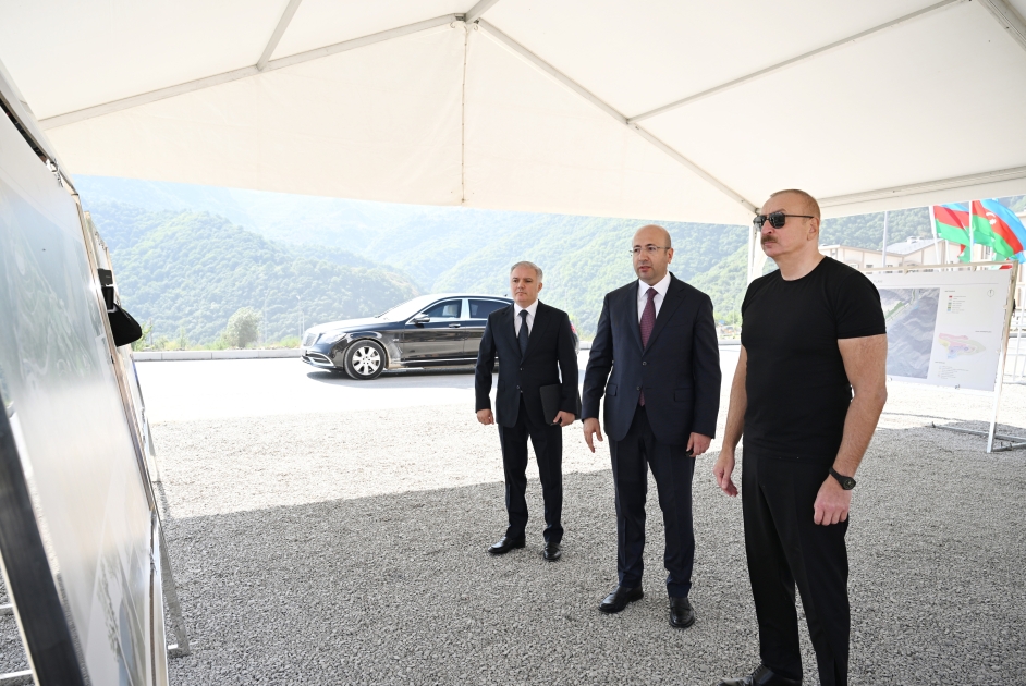 President Ilham Aliyev laid foundation stone for Kalbajar City Park