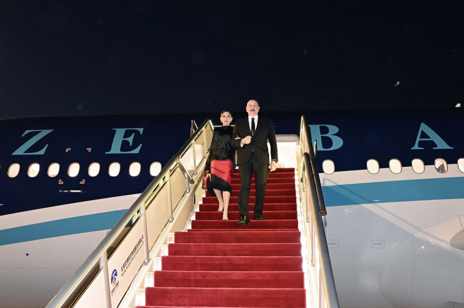 President of Azerbaijan Ilham Aliyev arrived in China for state visit