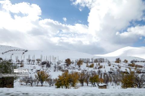 Autumn snow in Iran's Kurdistan