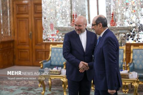 Iran’s Parliament Speaker Ghalibaf meets Syrian FM in Tehran