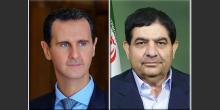 President Al-Assad in a phone call with Iranian President-designate Mohammad Mokhber, expresses Syria’s full solidarity with Iran in all circumstances